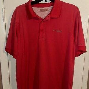 Columbia Men's Vibrant Red Polo Shirt